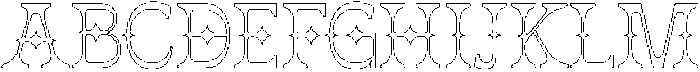Jorix Inline otf (400) Font UPPERCASE
