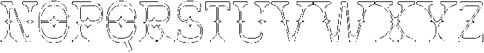 Jorix Inline otf (400) Font UPPERCASE