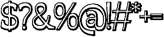 Jorix Shadow otf (400) Font OTHER CHARS