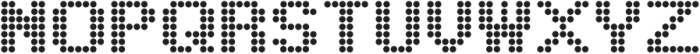 Jot-a-Dot Regular otf (400) Font UPPERCASE