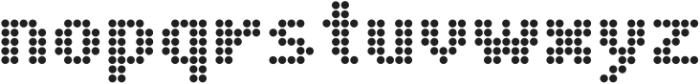 Jot-a-Dot Regular otf (400) Font LOWERCASE