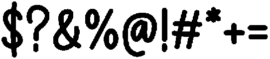 Journal Note Regular ttf (400) Font OTHER CHARS