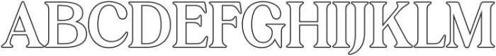 Jovelyn Outline otf (400) Font UPPERCASE
