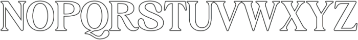 Jovelyn Outline otf (400) Font UPPERCASE
