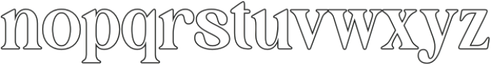 Jovelyn Outline otf (400) Font LOWERCASE