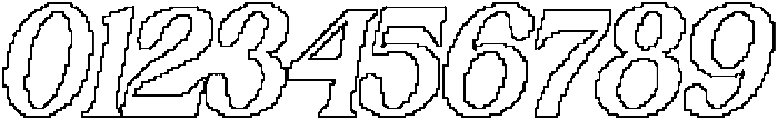 Jovelyn Pixel Outline otf (400) Font OTHER CHARS