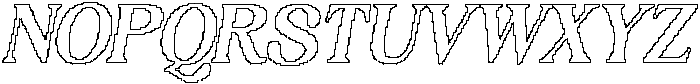 Jovelyn Pixel Outline otf (400) Font UPPERCASE