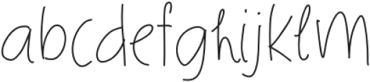 Joyful-Diary Thin otf (100) Font LOWERCASE