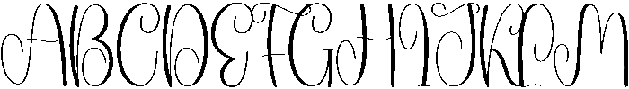 Joyful Regular otf (400) Font UPPERCASE