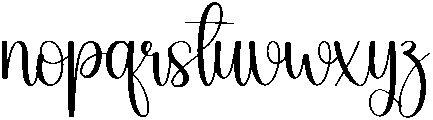 Joyful Regular otf (400) Font LOWERCASE