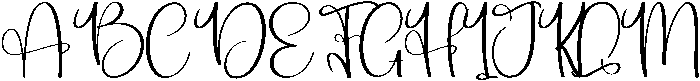 Joyful Regular otf (400) Font UPPERCASE