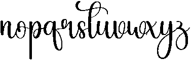 Joyful Regular otf (400) Font LOWERCASE