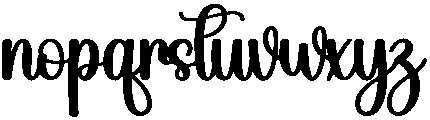 Joyful Regular otf (400) Font LOWERCASE