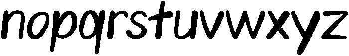 Joyful Regular otf (400) Font LOWERCASE