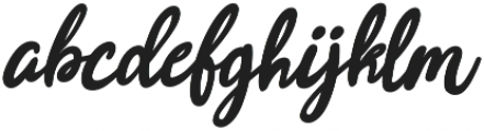 Joyfulness Italic Script otf (400) Font LOWERCASE