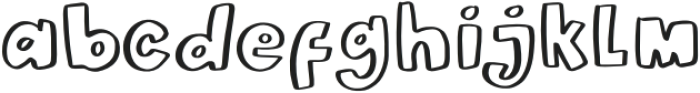 Joyland Outline Regular otf (400) Font LOWERCASE