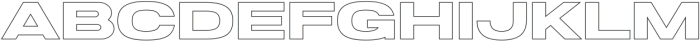 Joyride EXT Outline ttf (400) Font UPPERCASE