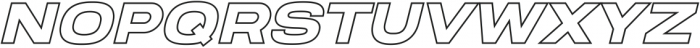 Joyride Outline Italic ttf (400) Font LOWERCASE