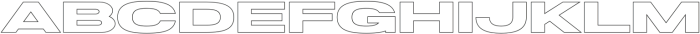 Joyride WIDE Outline otf (400) Font UPPERCASE
