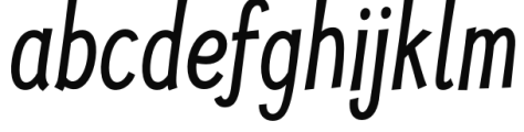 Jolly Good Proper Condensed Italic Font LOWERCASE