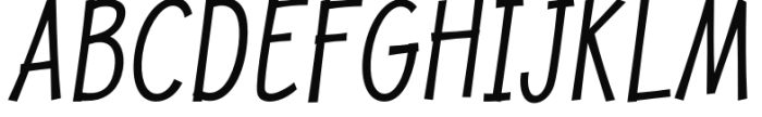 Jolly Good Proper Condensed Light Italic Font UPPERCASE