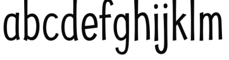 Jolly Good Proper Condensed Light Font LOWERCASE