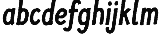 Jolly Good Proper Condensed Rough Bold Italic Font LOWERCASE