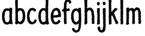 Jolly Good Proper Condensed Rough Font LOWERCASE