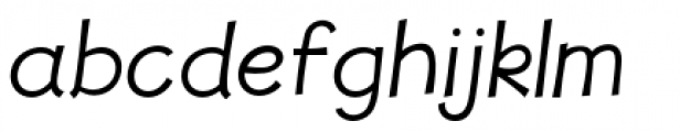 Jolly Good Proper Light Italic Font LOWERCASE
