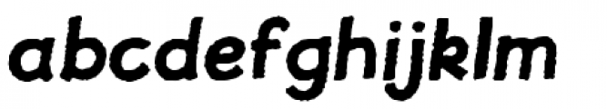 Jolly Good Proper Rough Bold Italic Font LOWERCASE