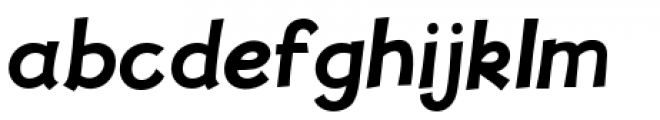 Jolly Good Proper Semi Bold Italic Font LOWERCASE