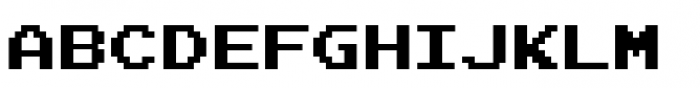 Joystix Proportional Font LOWERCASE
