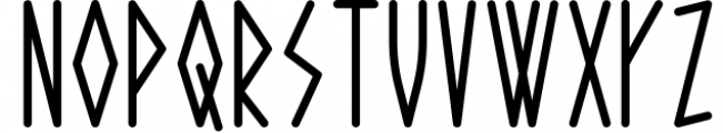 Jotunheim Typeface Font UPPERCASE