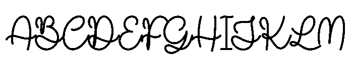 Joaguin Dignity Font UPPERCASE