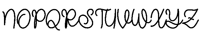 Joaguin Dignity Font UPPERCASE