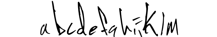 Jon Handwriting Font LOWERCASE