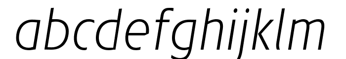 Josef Reduced ExtraLight Italic Font LOWERCASE