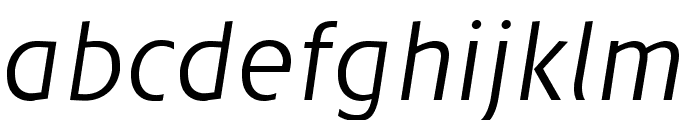 Josef reduced Light Italic Font LOWERCASE