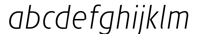 JosefRed-ExtraLightItalic Font LOWERCASE