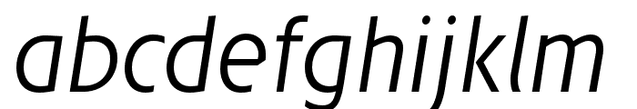 JosefRed-LightItalic Font LOWERCASE