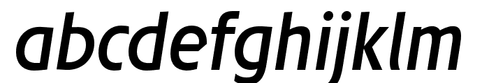 JosefRed-RegularItalic Font LOWERCASE
