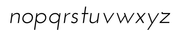 Josefin Sans Italic Font LOWERCASE