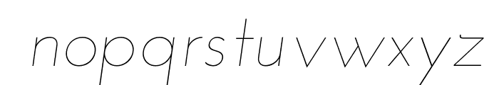 Josefin Sans Thin Italic Font LOWERCASE