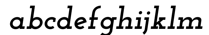Josefin Slab Bold Italic Font LOWERCASE