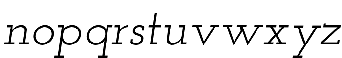 Josefin Slab Italic Font LOWERCASE