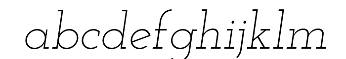 Josefin Slab Light Italic Font LOWERCASE