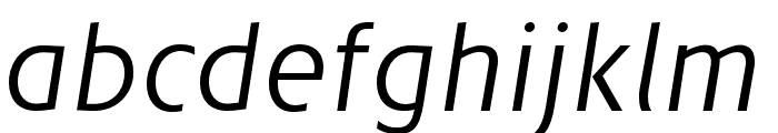 Josefreduced-LightItalic Font LOWERCASE