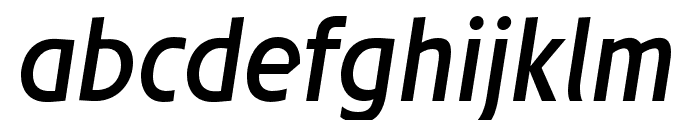 Josefreduced-RegularItalic Font LOWERCASE