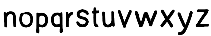 Joshbrush Regular Font LOWERCASE