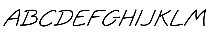 JottFLF-Italic Font UPPERCASE